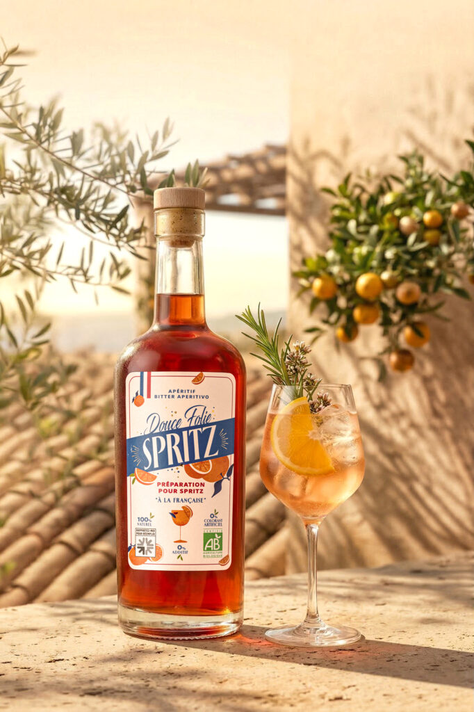 Bitter aperitivo Douce Folie Spritz de Distiloire